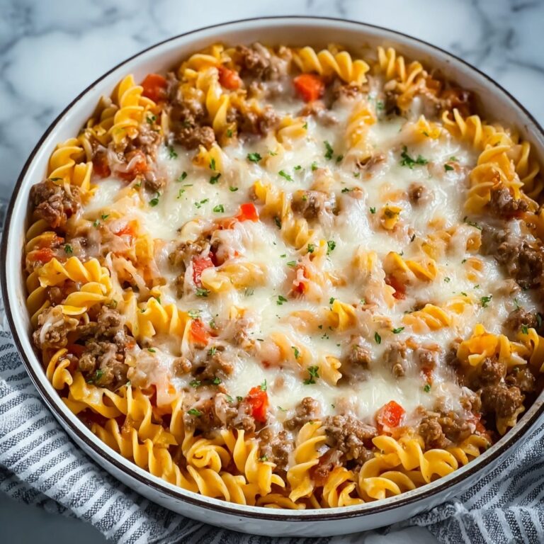 Cheesy Beef and Noodle Casserole Recipe