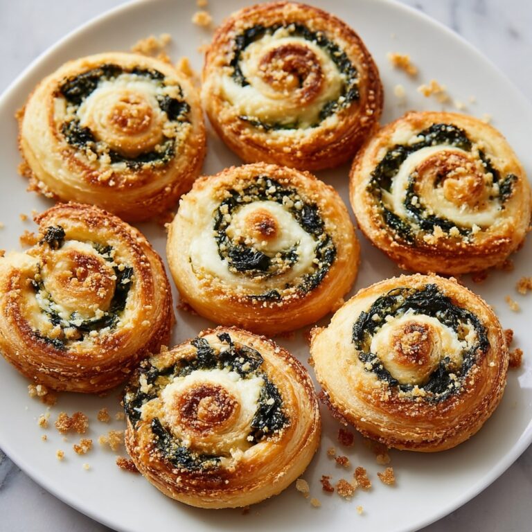 Cheesy Spinach Pinwheels Recipe