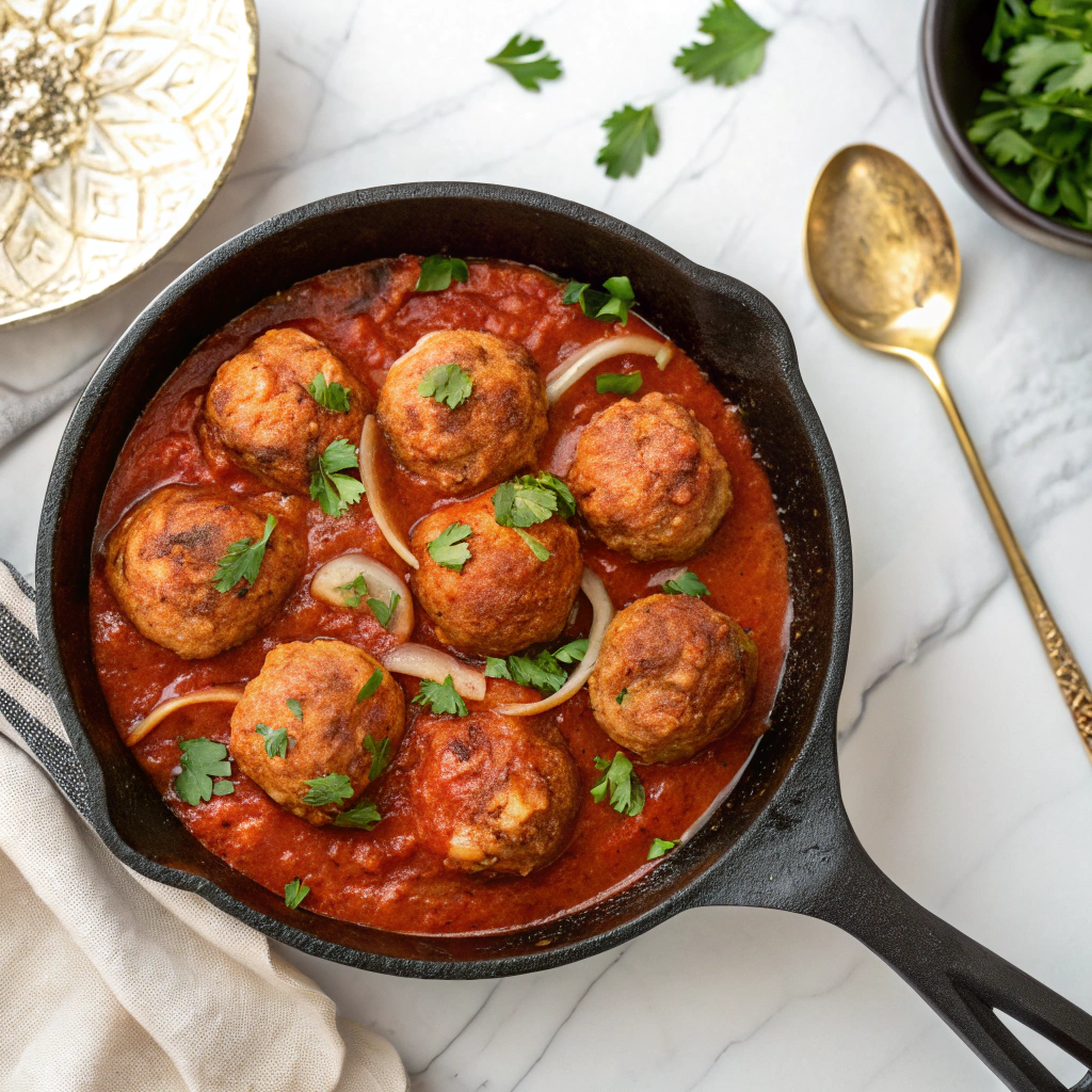 Spanish Meatballs in Tomato Sauce Recipe - Recipe Image