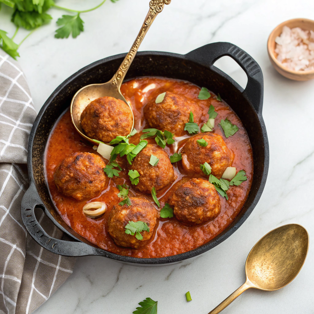 Spanish Meatballs in Tomato Sauce Recipe - Recipe Image