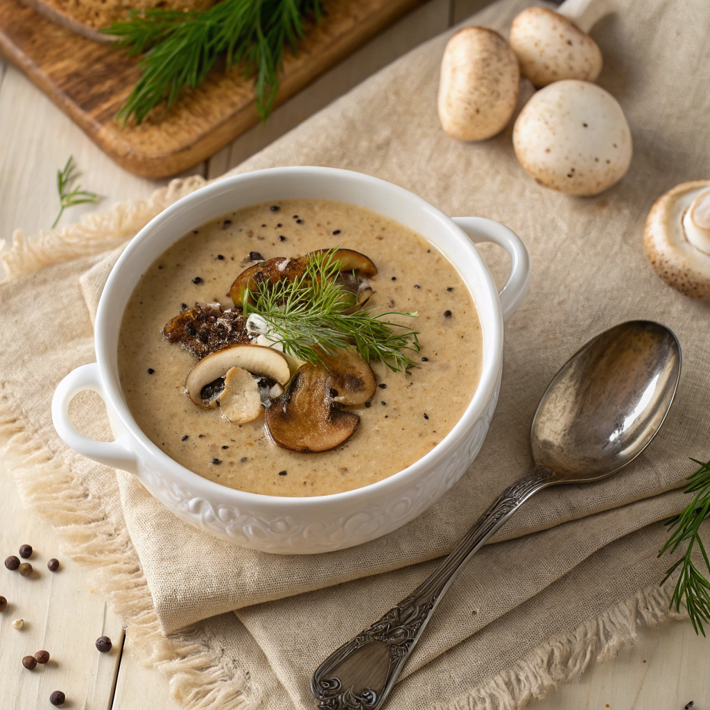 Hungarian Mushroom Soup Recipe - Recipe Image