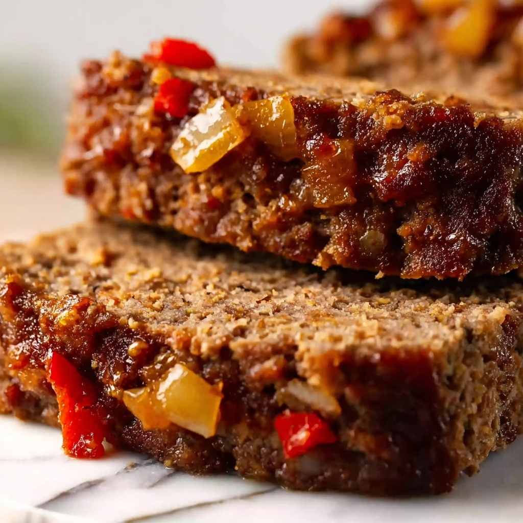 Stuffing Meatloaf with Tangy Ketchup-Brown Sugar Glaze Recipe - Recipe Image
