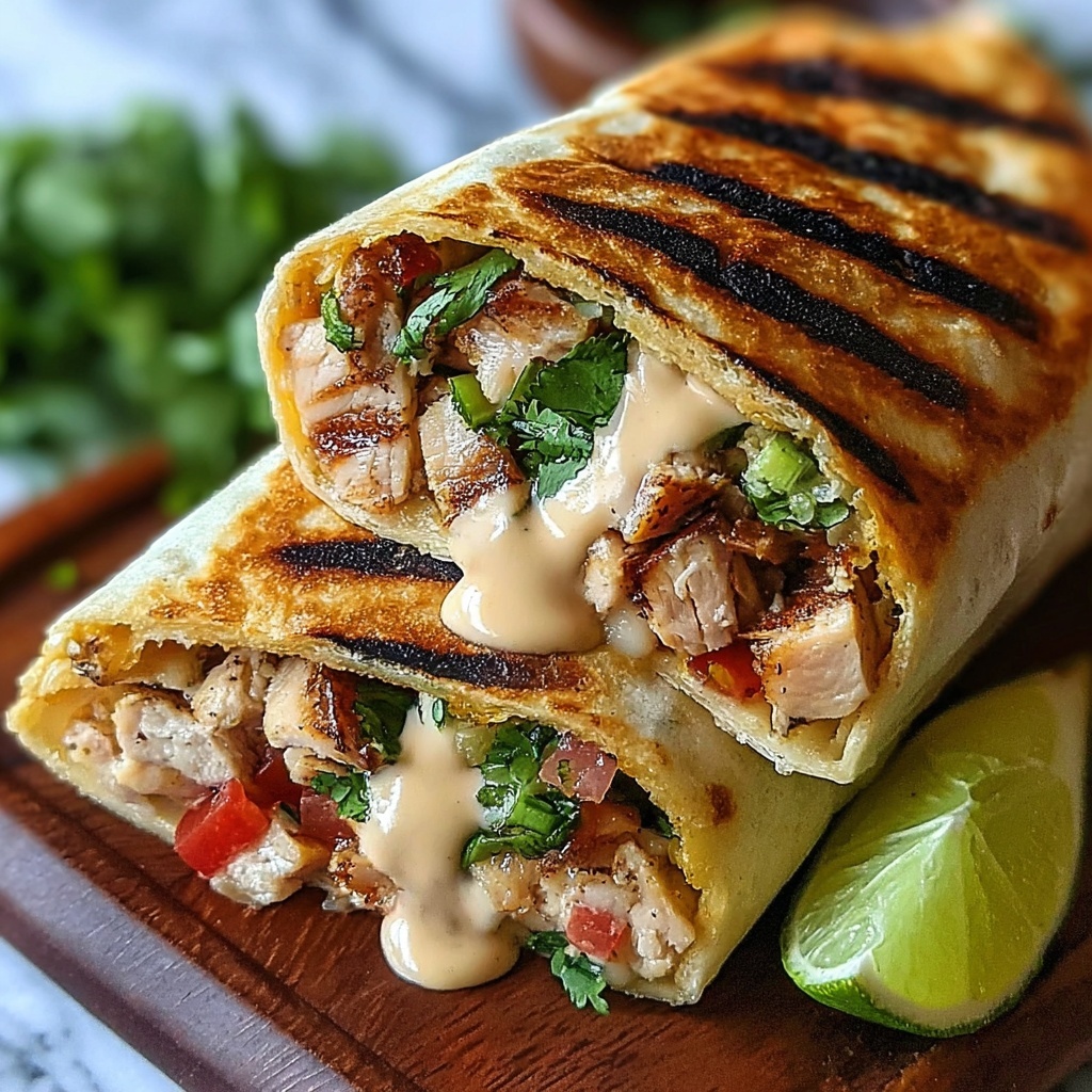 Chipotle Ranch Grilled Chicken Burrito Recipe - Recipe Image