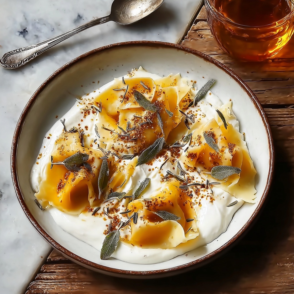 Red Kuri Squash and Goat’s Cheese Manti Recipe - Recipe Image