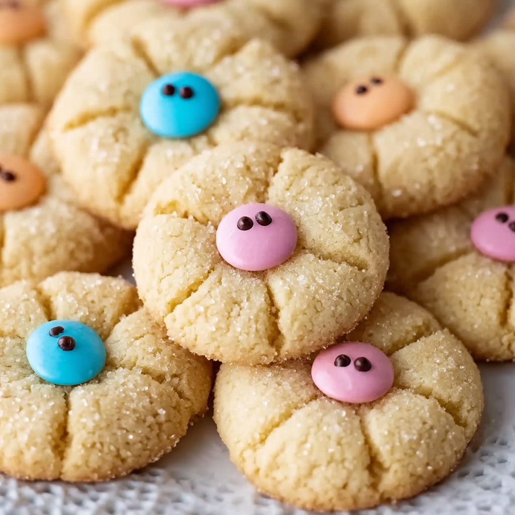 Easter Bunny Button Cookies Recipe - Recipe Image