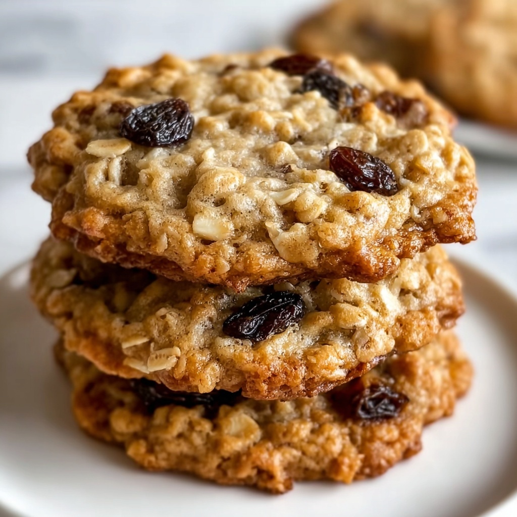 Soft & Chewy Oatmeal Raisin Cookies Recipe - Recipe Image