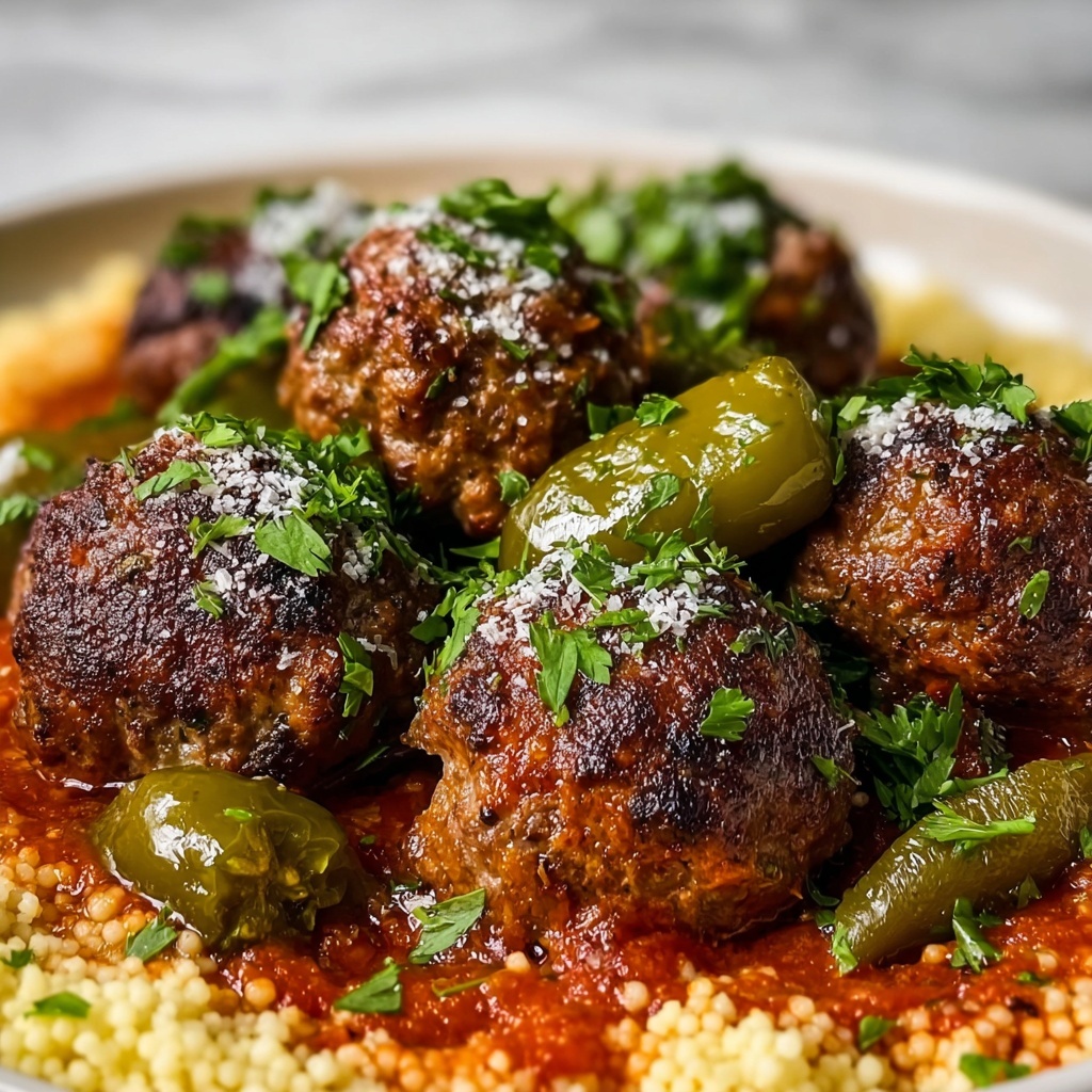 Moroccan Spiced Meatballs in Tomato Sauce Recipe - Recipe Image