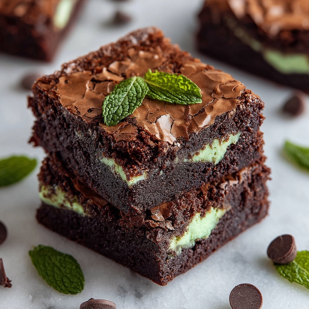 Delicious Mint Brownies Recipe - Recipe Image