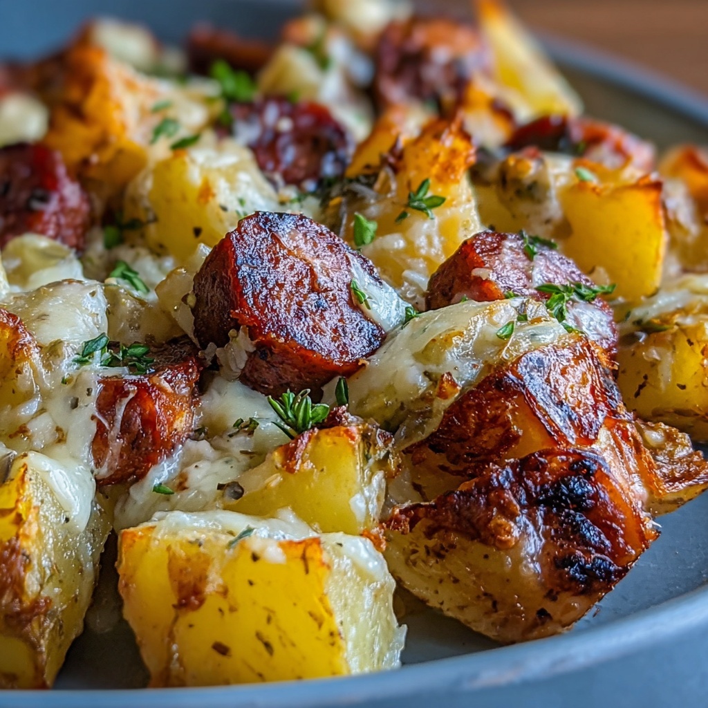 Oven-Roasted Smoked Sausage and Potatoes Recipe - Recipe Image
