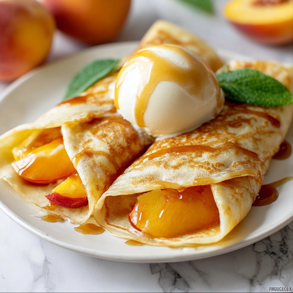 Peach Pie Enchiladas Recipe - Recipe Image