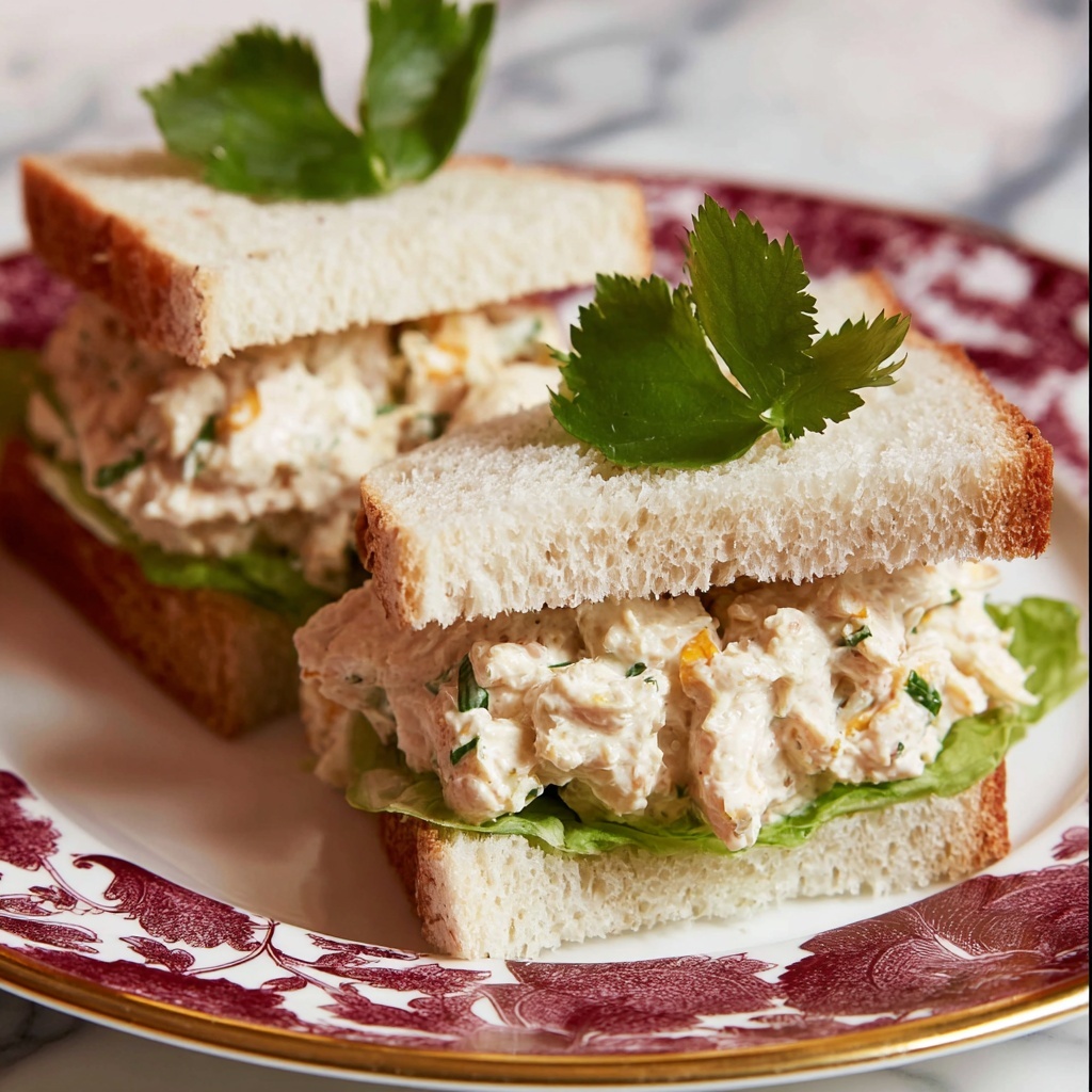 Chicken Salad Finger Sandwiches Recipe - Recipe Image