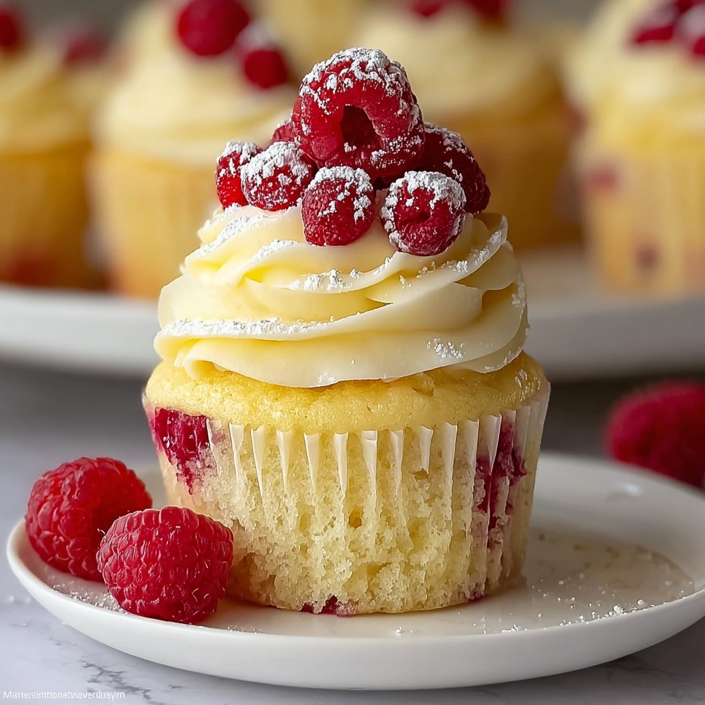 Raspberry Lemon Heaven Cupcakes Recipe - Recipe Image