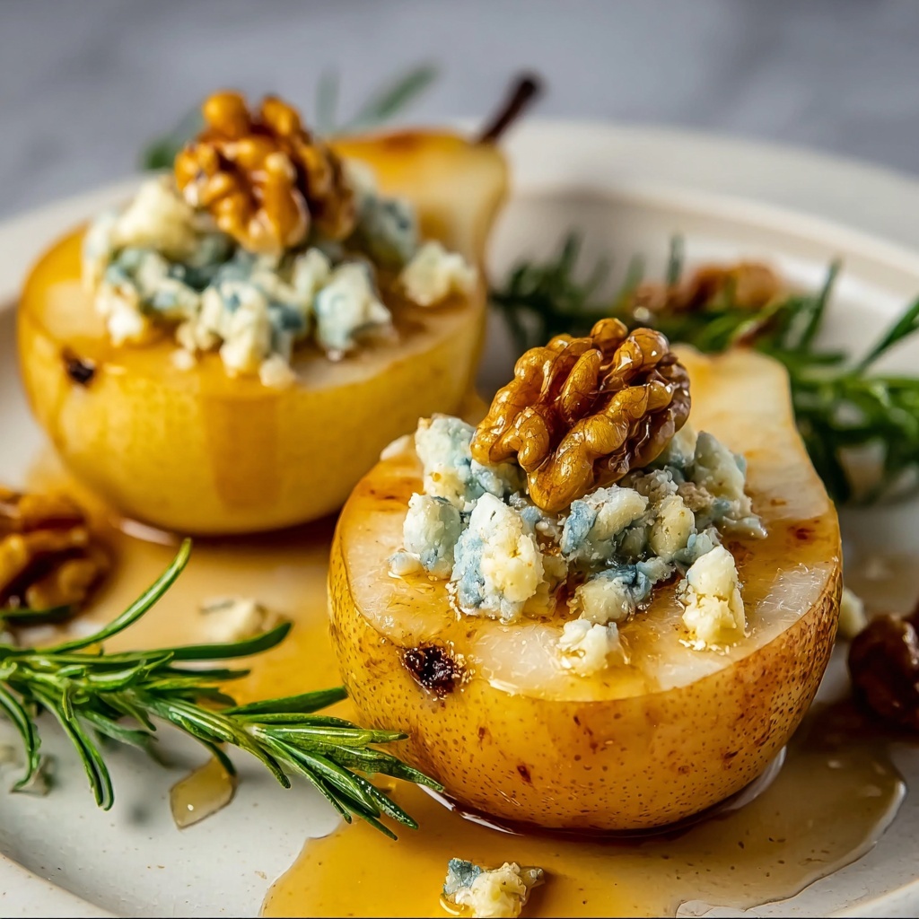 Blue Cheese Stuffed Pears Recipe - Recipe Image