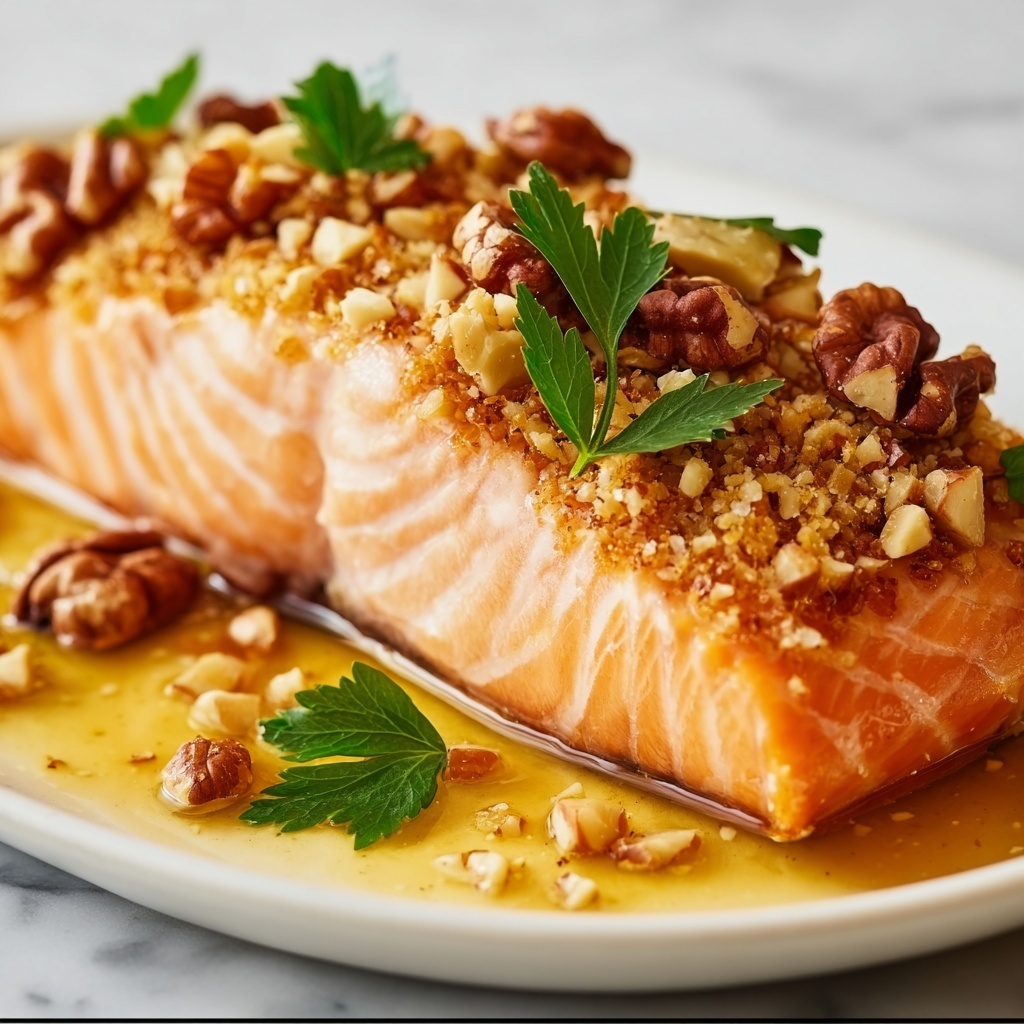 Pecan Crusted Salmon: A Deliciously Nutty Delight Recipe - Recipe Image