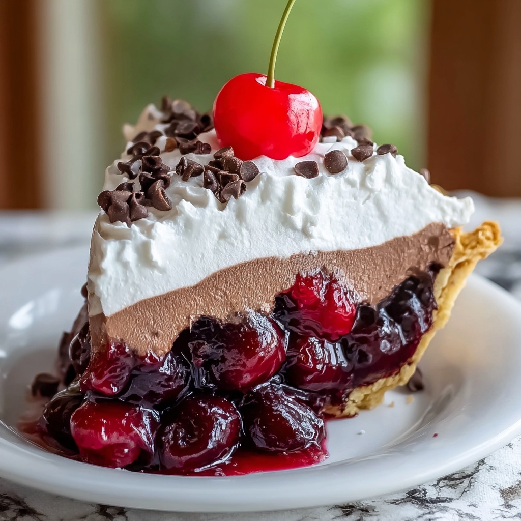 Chocolate Cherry Cream Pie: A Decadent Dessert Recipe - Recipe Image