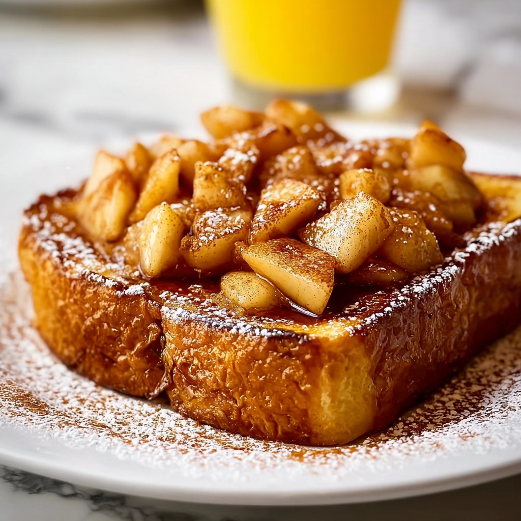 Apple French Toast with Warm Spiced Apple Topping Recipe - Recipe Image
