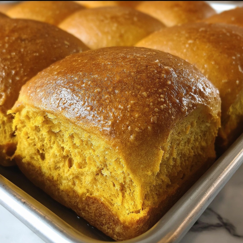 Pumpkin Dinner Rolls Recipe - Recipe Image