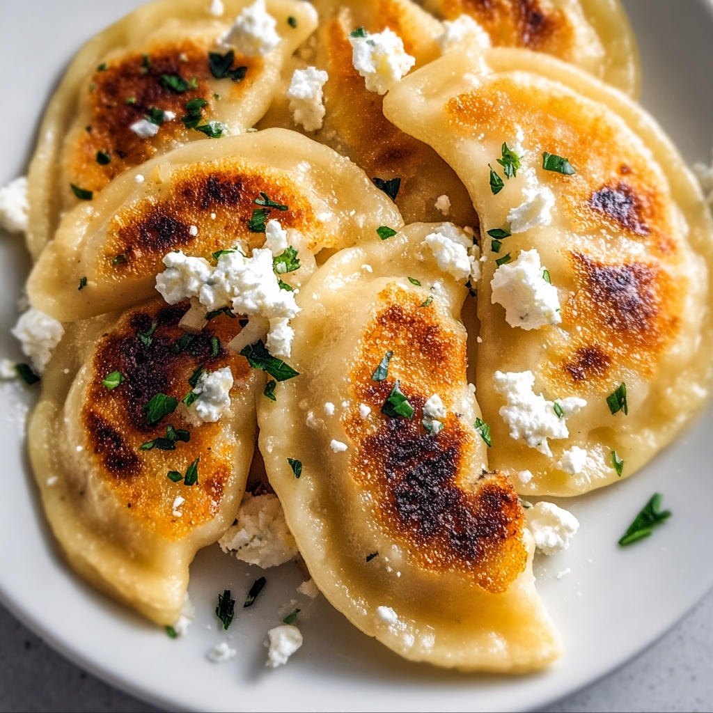 Roasted Butternut Squash and Feta Pierogi Recipe - Recipe Image
