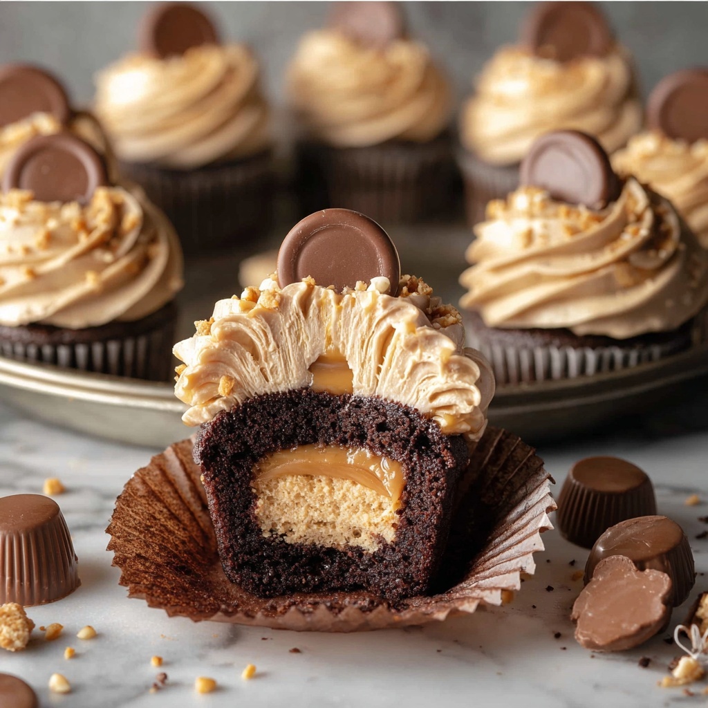 Peanut Butter Cup Cupcakes Recipe - Recipe Image