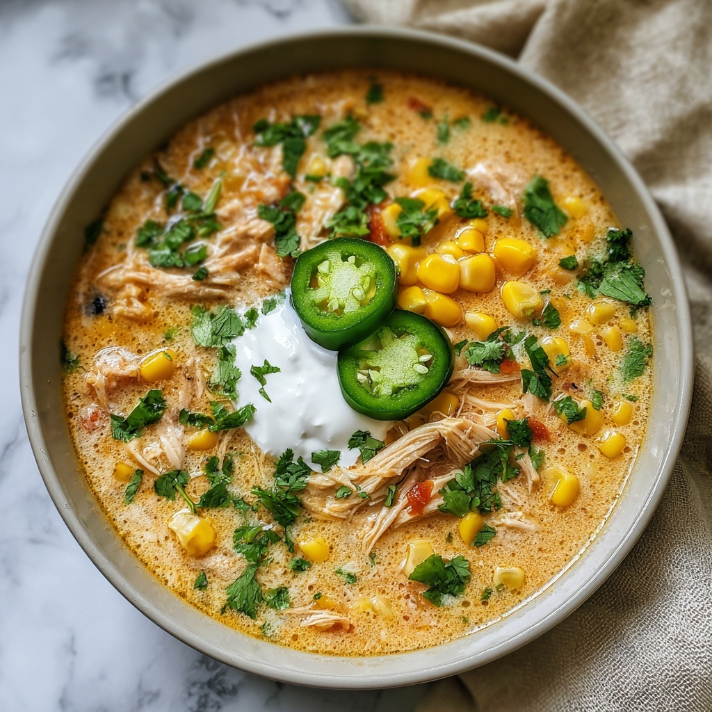 Mexican Street Corn White Chicken Chili Recipe - Recipe Image