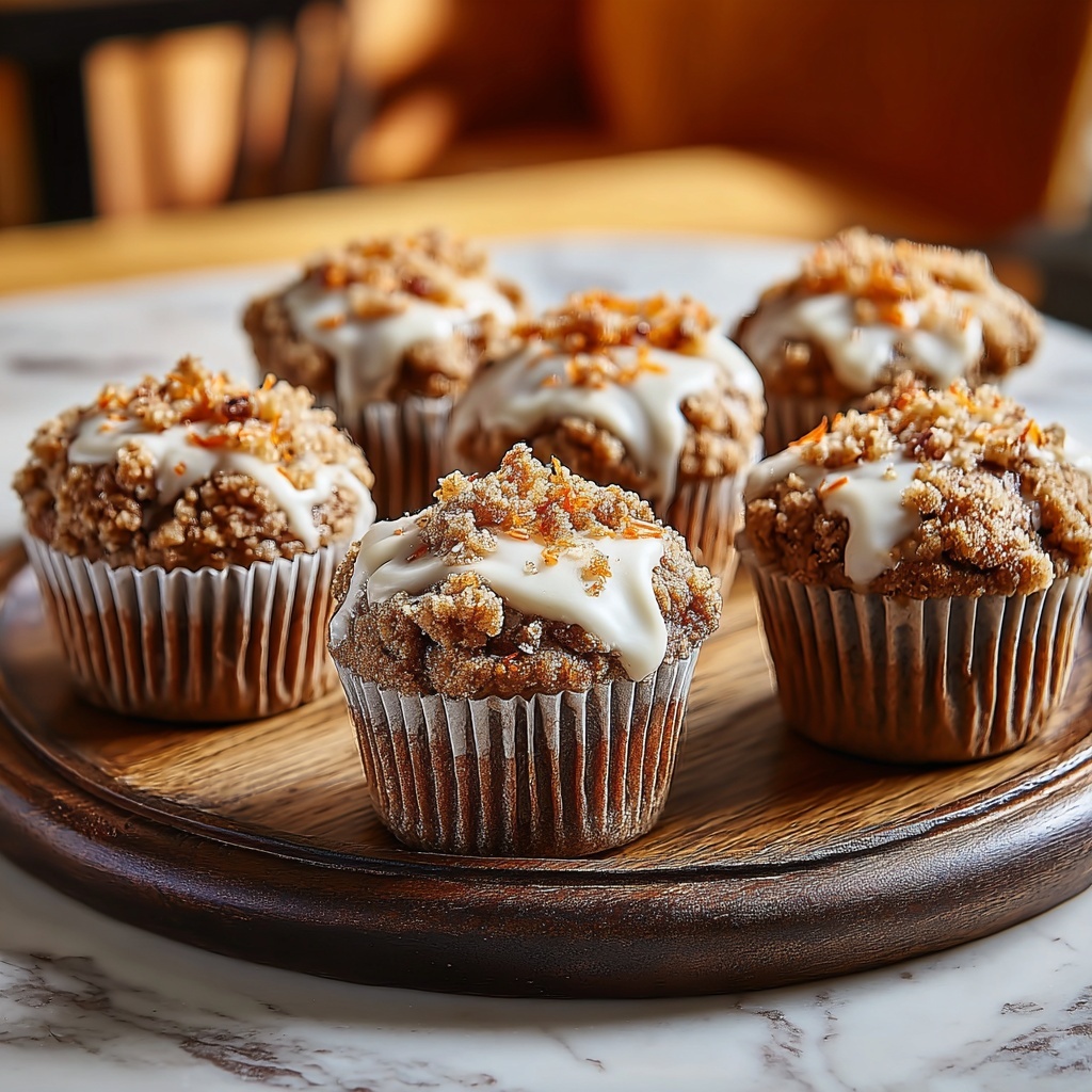 Moist and Flavorful Carrot Cake Muffins Recipe - Recipe Image