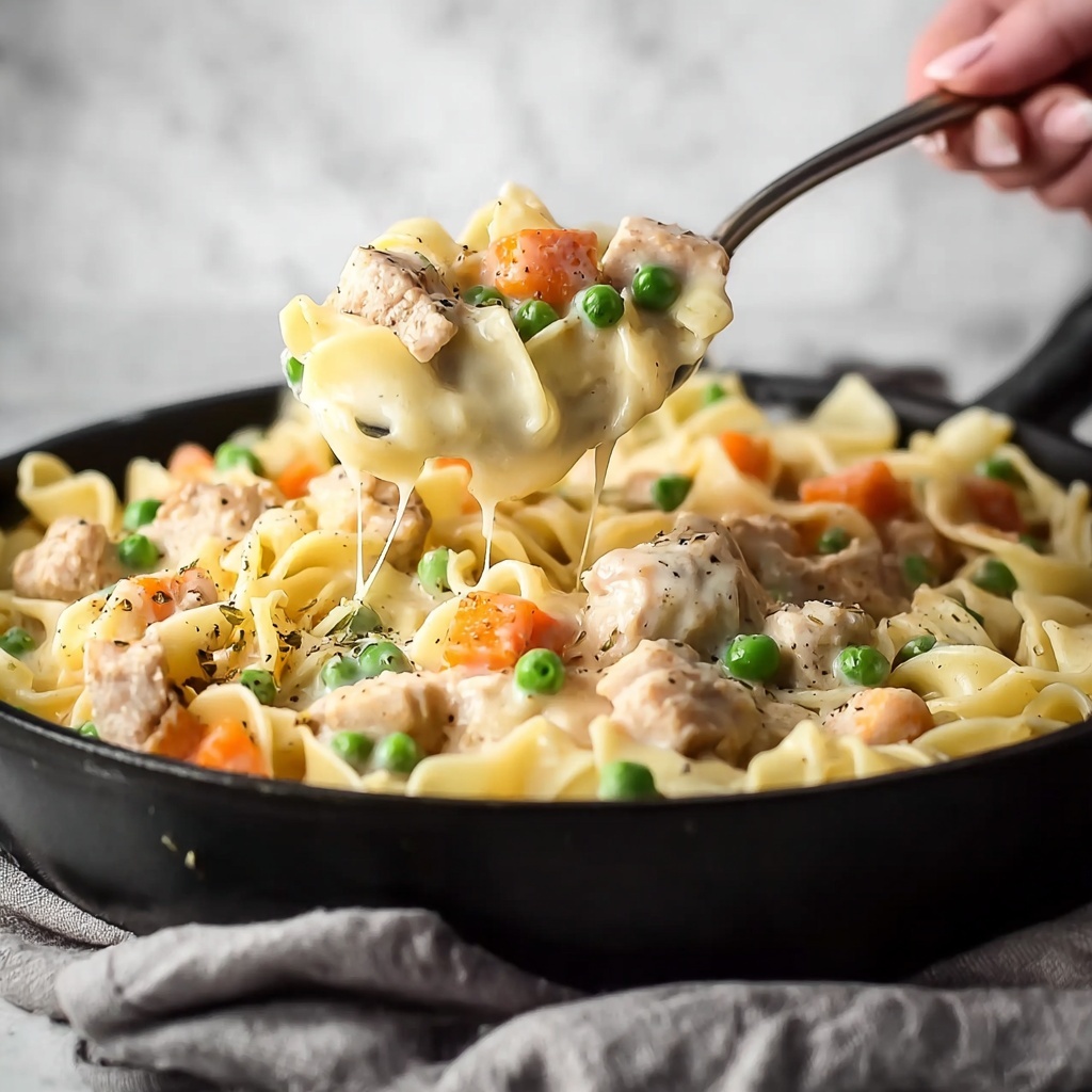 Chicken Pot Pie Noodle Recipe - Recipe Image