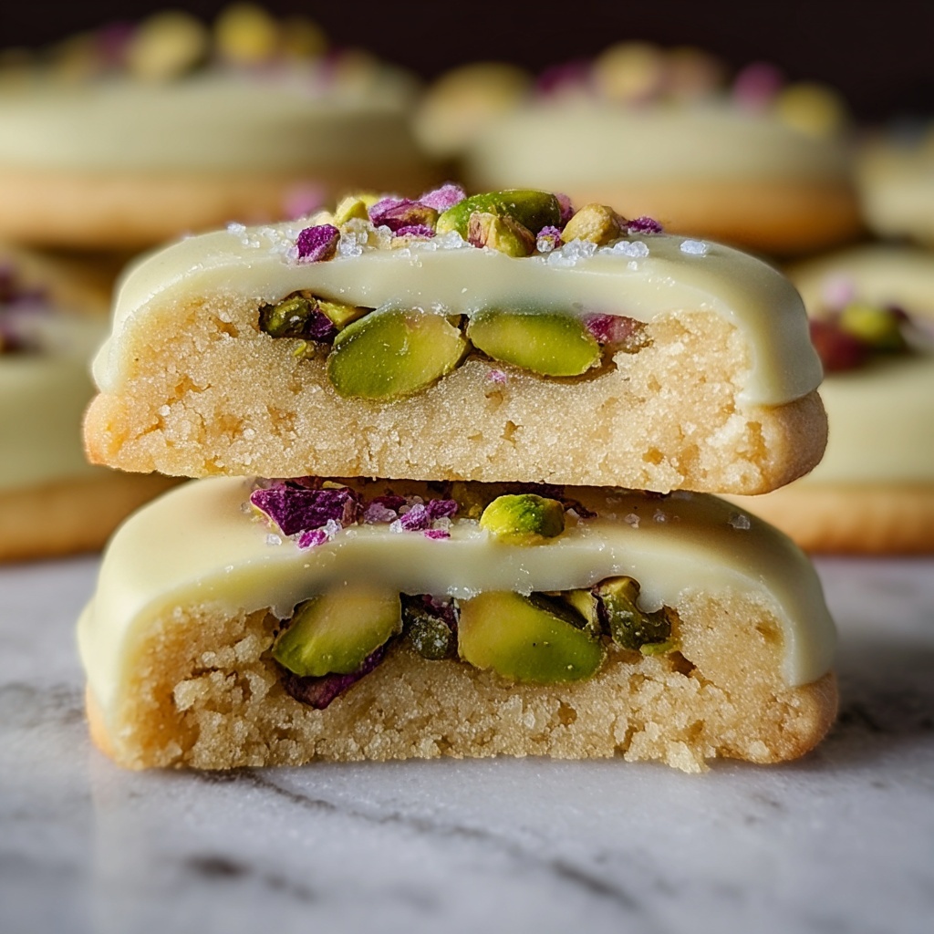 Pistachio Shortbread Cookies Recipe - Recipe Image