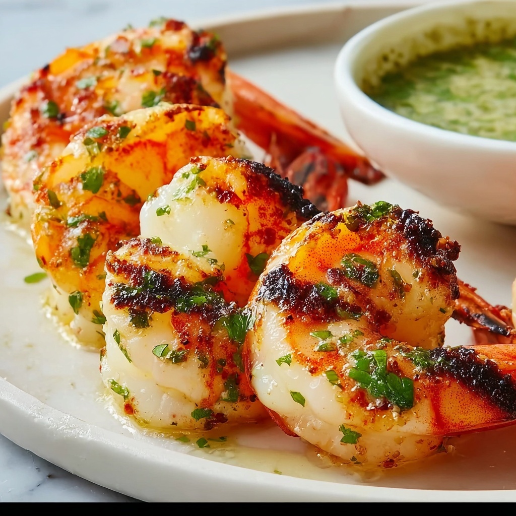 Garlic Confit Butter BBQ Butterflied Prawns Recipe - Recipe Image