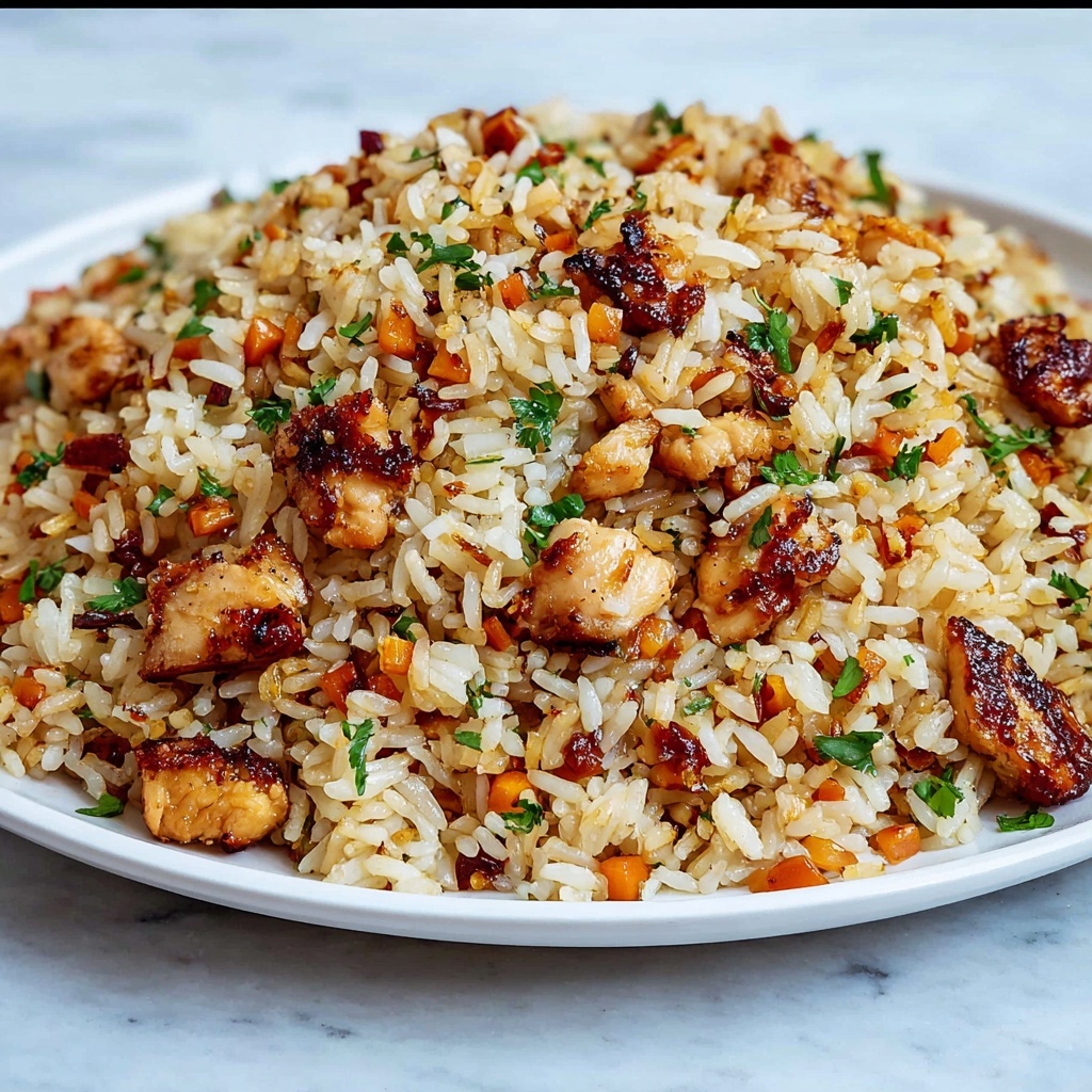 BBQ Chicken Fried Rice Recipe - Recipe Image