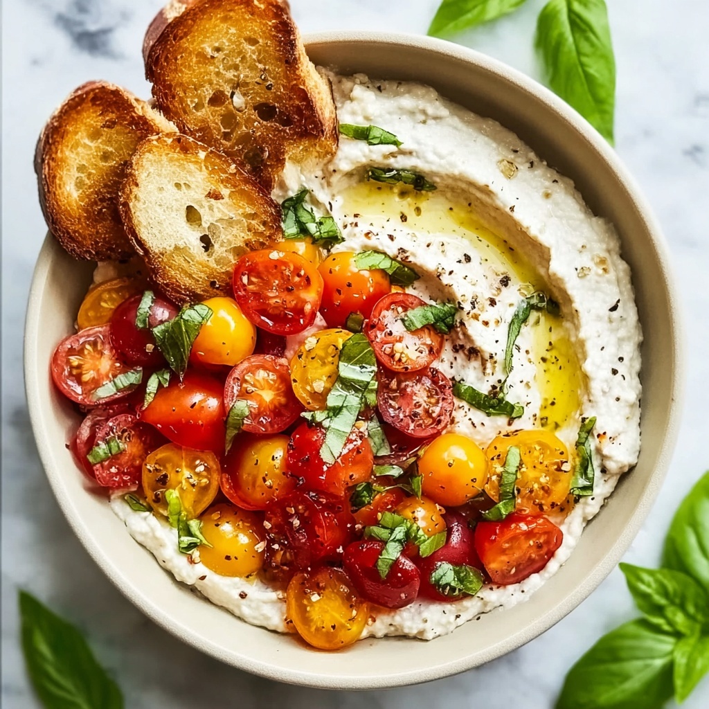 Whipped Feta Bruschetta Dip Recipe - Recipe Image
