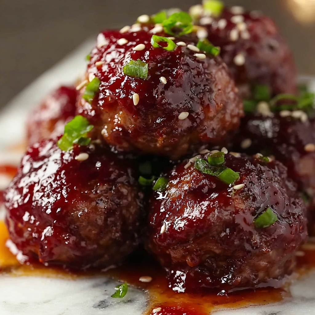 Korean BBQ Meatballs Recipe - Recipe Image