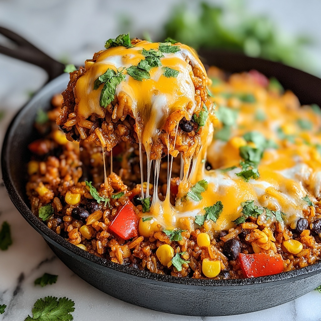 One-Pot Taco Rice Skillet Recipe - Recipe Image