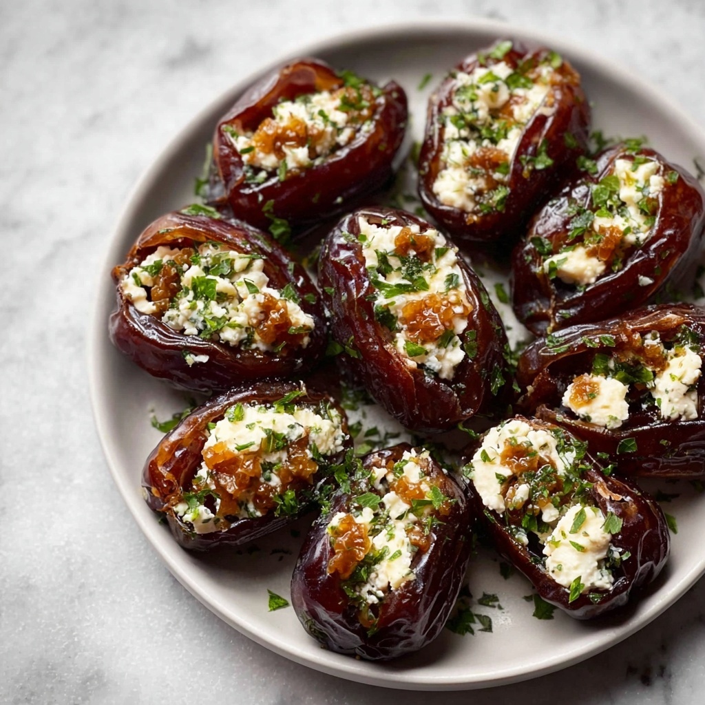 Feta-Parmesan Roasted Stuffed Dates Recipe - Recipe Image