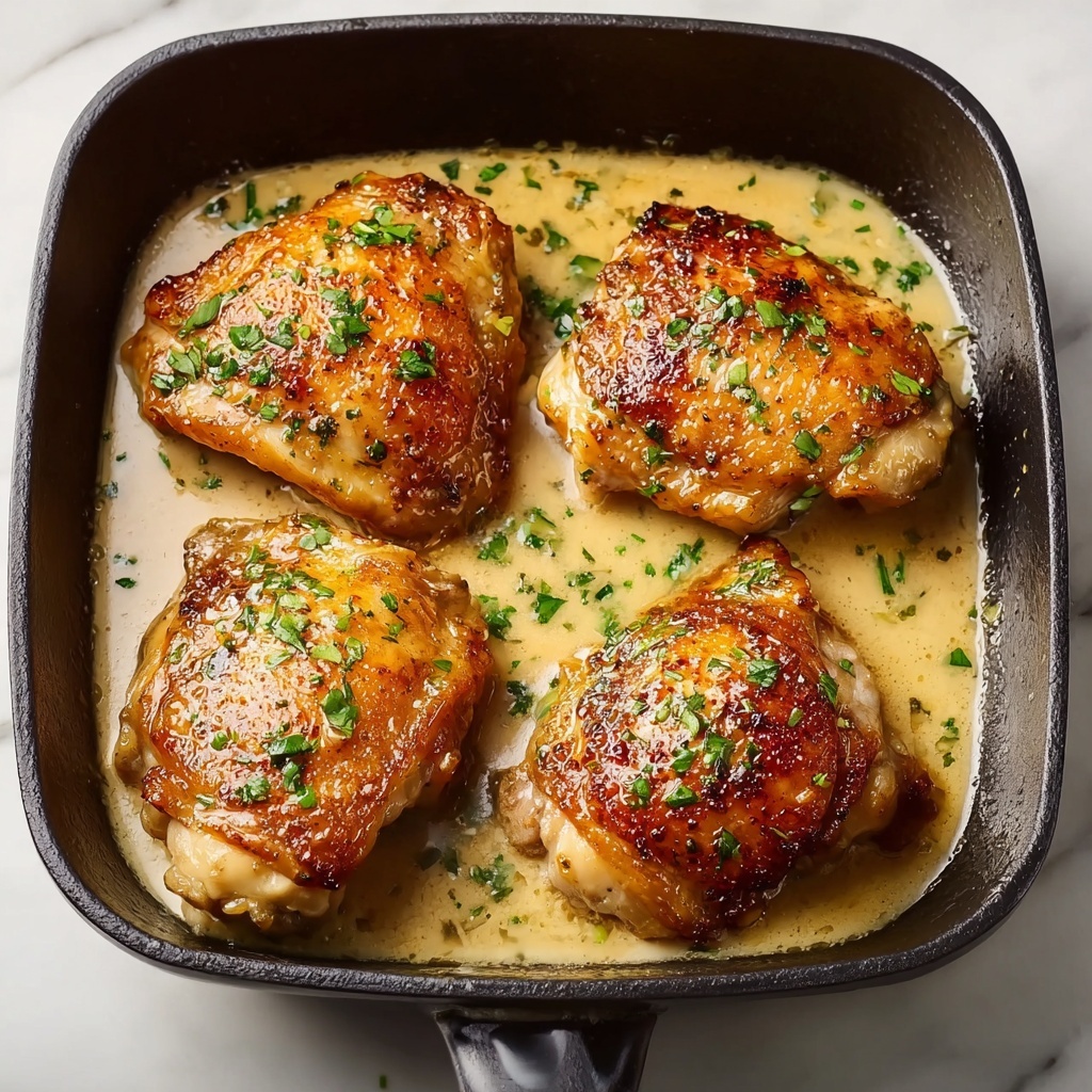 Creamy Garlic Parmesan Chicken Skillet Recipe - Recipe Image