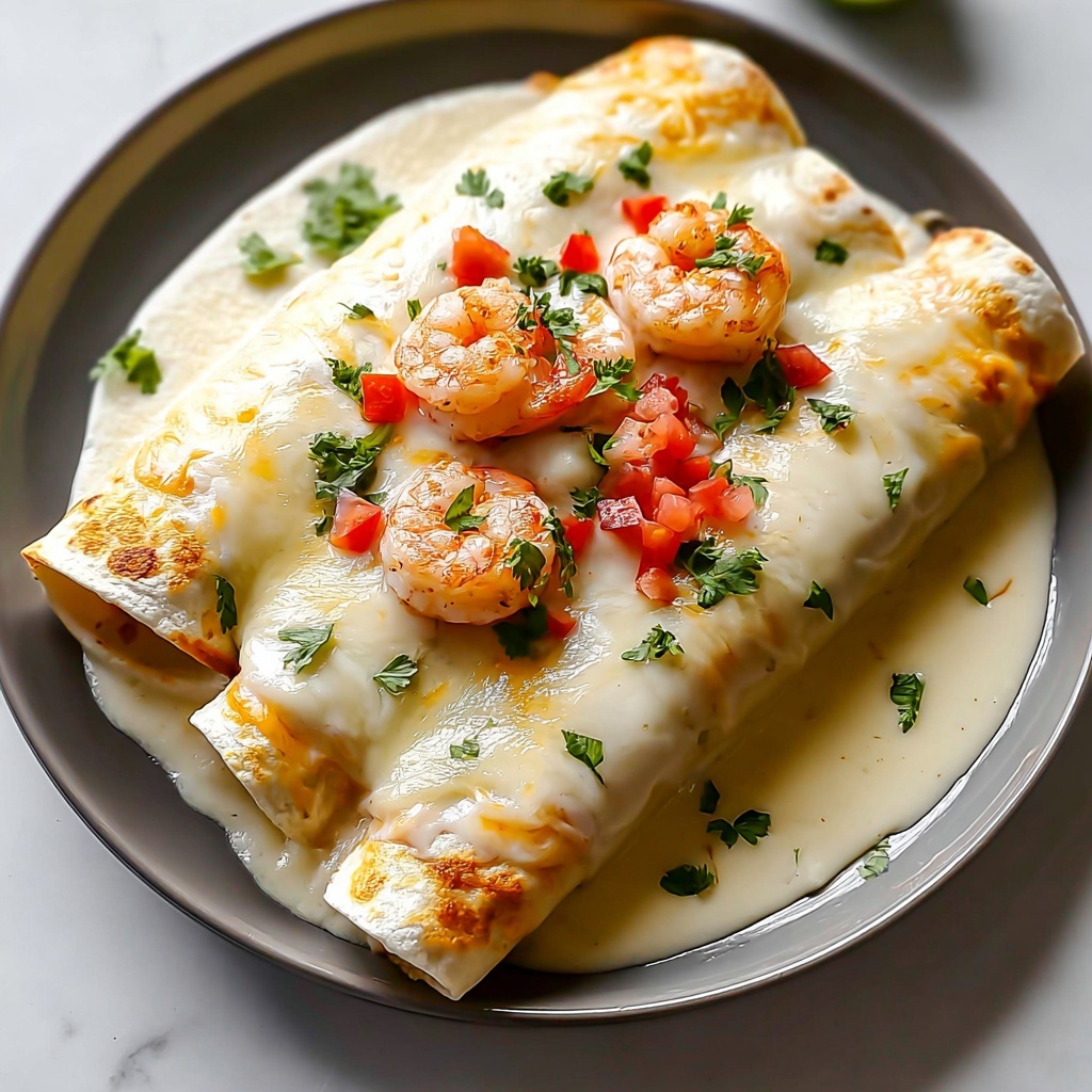 Creamy Shrimp Enchiladas Recipe - Recipe Image