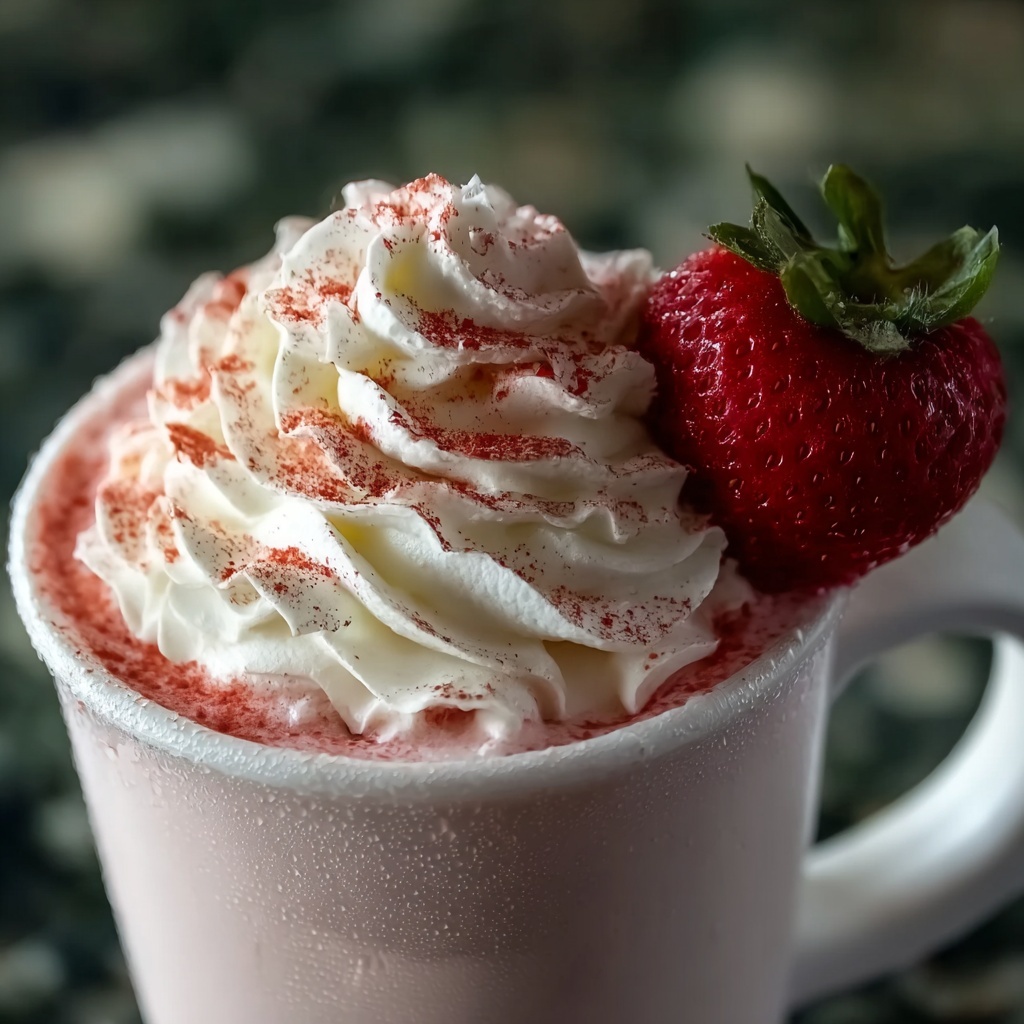 Strawberries & Cream Frappuccino Recipe - Recipe Image