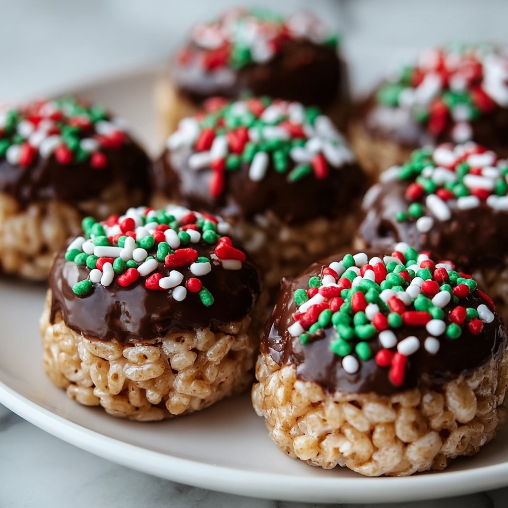 Rice Krispie Christmas Puddings Recipe - Recipe Image