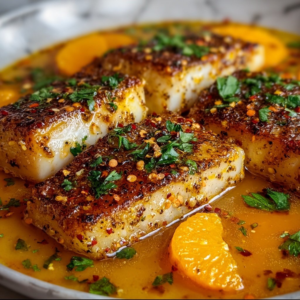 Fish Fillets in Orange Sauce Recipe - Recipe Image