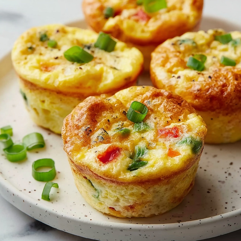 Egg White Muffins with Spinach, Bell Peppers, and Feta Recipe - Recipe Image