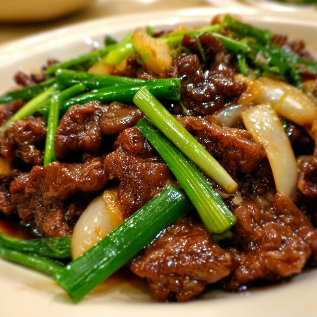 Chinese Beef and Onion Stir Fry Recipe - Recipe Image