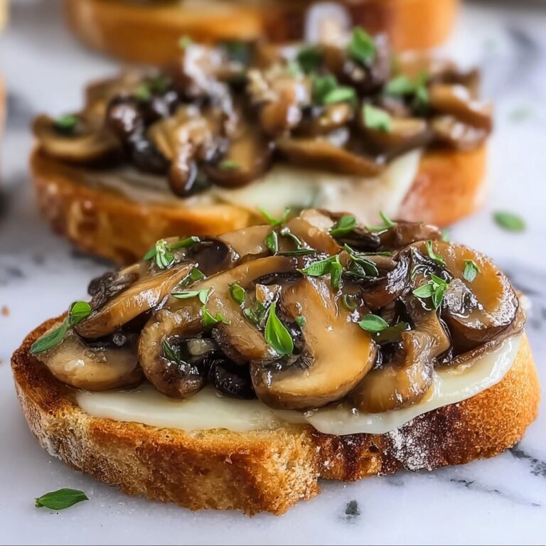 Garlic Mushroom Toast Recipe