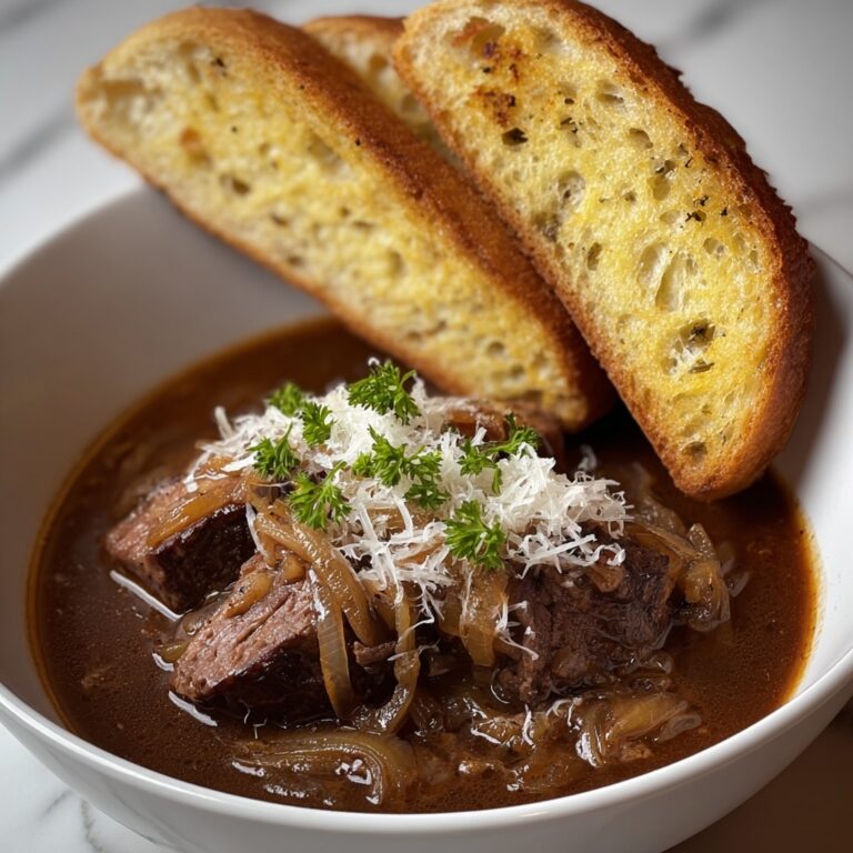 French Onion Beef Short Rib Soup Recipe
