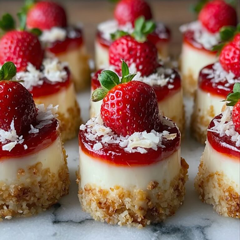 White Chocolate Strawberry Cheesecake Bites Recipe