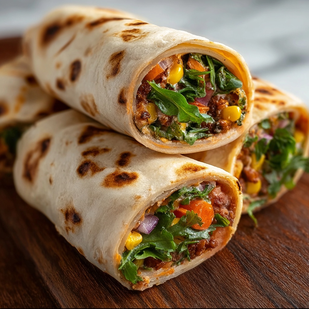 Taco Tortilla Roll-Ups Recipe - Recipe Image