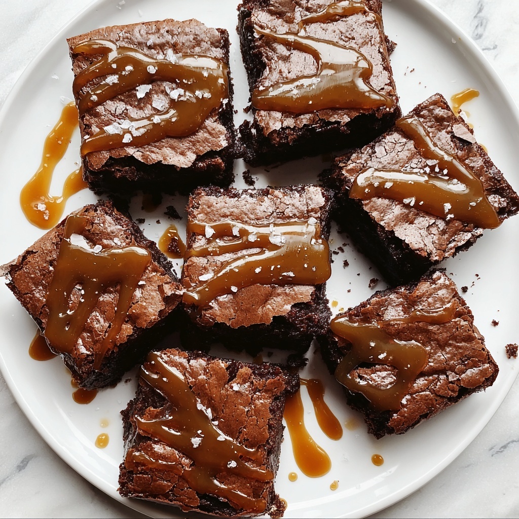 Salted Caramel Brownies Recipe - Recipe Image