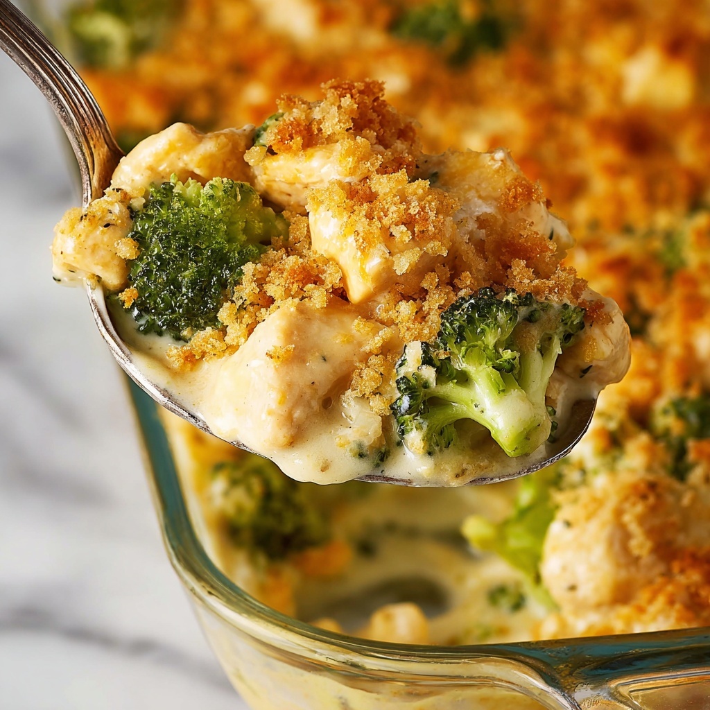 Chicken Divan with Cheesy Broccoli and Ritz Cracker Topping Recipe - Recipe Image