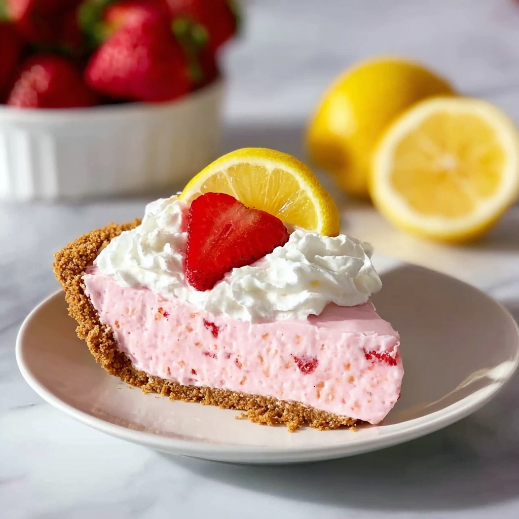 Frozen Strawberry Lemonade Pie Recipe - Recipe Image