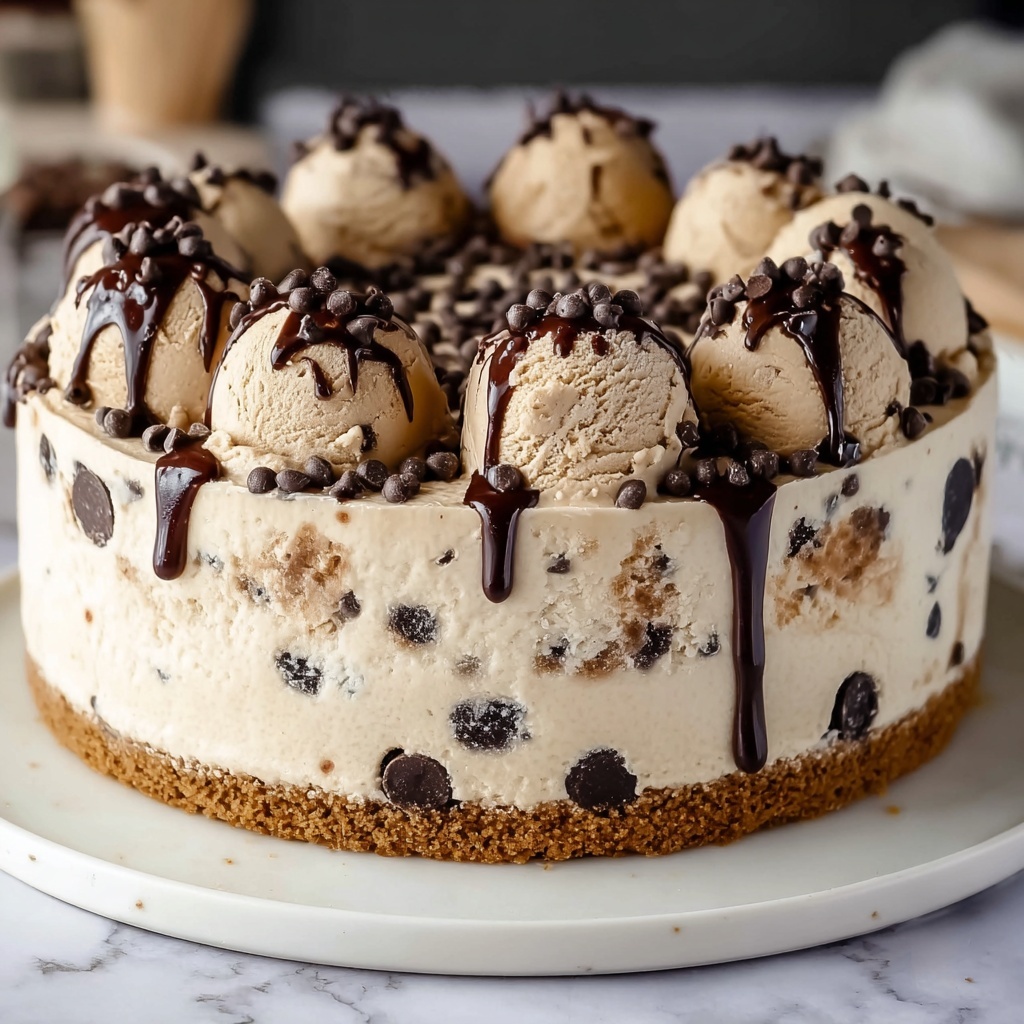 Chocolate Chip Cookie Dough Ice Cream Cake Recipe - Recipe Image