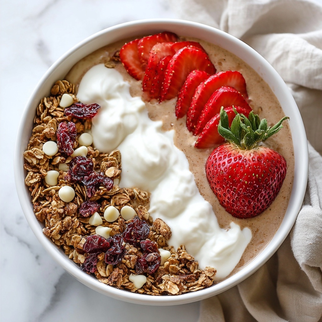Strawberry Vanilla Granola with White Chocolate and Nuts Recipe - Recipe Image
