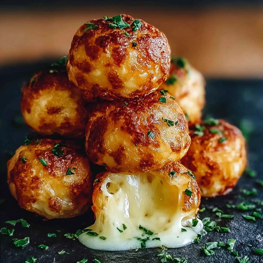 Crispy Mashed Potato Cheese Puffs Recipe - Recipe Image